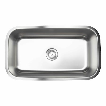 Msi Single Bowl Satin 31 X 18 16 Gauge Stainless Steel Kitchen Sink ZOR-STL-SBSNK-007