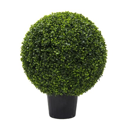 Vickerman UV Boxwood Ball Everyday Topiary in Pot - 24 in. TP171324