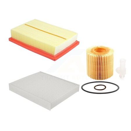 Pur 1x Air + 1x Cabin + 1x Engine Cartridge Oil Filter 3 Total Kit For Lexus RX450h RX450hL KFM-104466