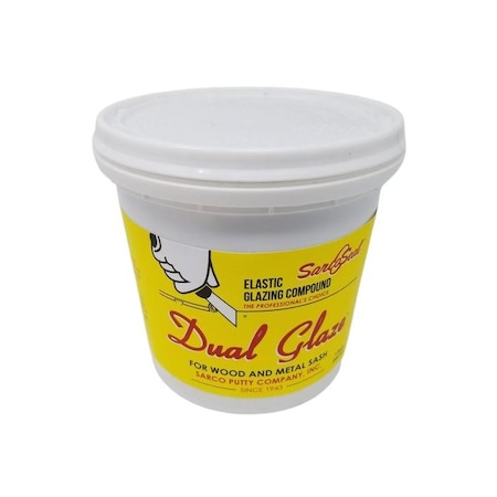 Sarco Putty Dual Glaze Window Glazing Putty - Quart. Top Rated Window Restoration Putty. Designed for Exterior SPDGQ