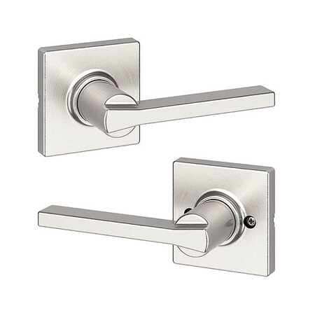 Kwikset Door Lever Lockset, 1 3/8-1 3/4" Thick 200CSL-SQT-15-6AL-FD-RCS