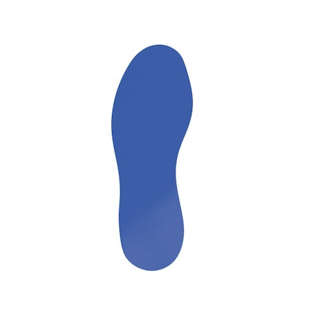 Safetytac SafetyTac Footprints - Blue, 15-Pack, 11.5in x 3.5in STF1107