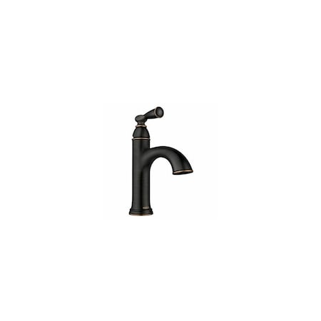 Moen Banbury Single Handle, High Arc Bathroom Faucet, Mediterranean Bronze 84945BRB