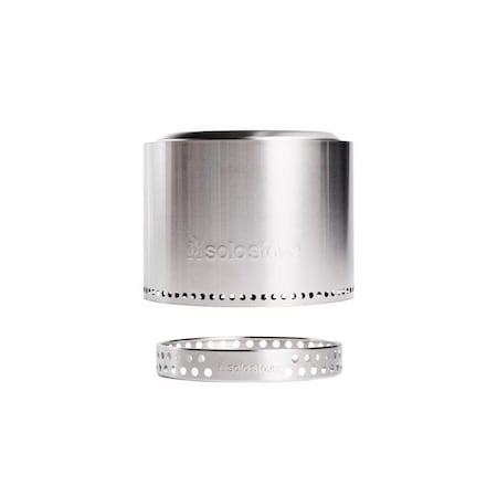 Solo Stove Fire Pit Bonfire 19.5in W Stainless Steel Round Wood BONSD20SHELTER