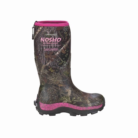 Dryshod Women's NoSho UltraHunt Extreme Cold-Conditions Hunting Boot, Waterproof, Camo / Pink, Size 9 MBM-WH-PN-009