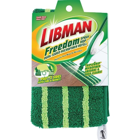 Libman Freedom Dual Sided Microfiber Spray Mop Refill 1715