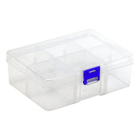 Quantum Storage Systems Compartment Storage Box, Clear, Plastic QB300