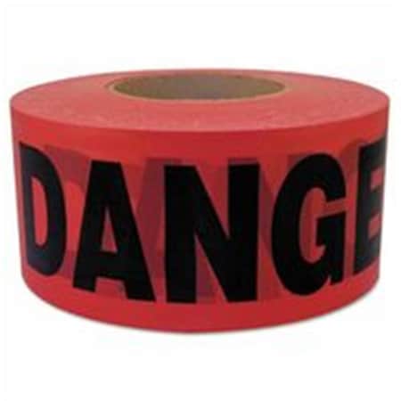 Tinkertools Standard Grade Barricade Tape - Red - 3 in. x 1000 ft. TI3673858