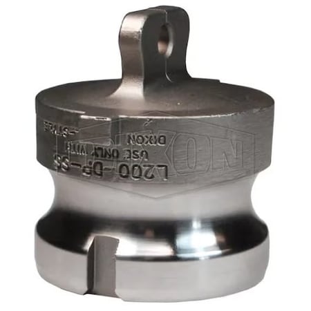 Dixon Vent-Lock Type DP Cam and Groove Dust Plug, 3 in Nominal, 316 SSss Steel L300-DP-SS