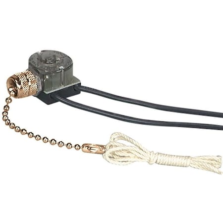 Eaton Wiring Devices Canopy Switch, Lead Wire Terminal, 1/3/6 A, 125/250 V, Functions: ON/OFF 458BD-BOX