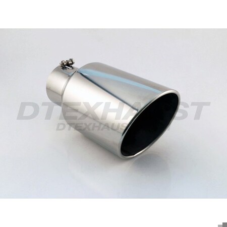 Different Trends POLISHED SS BOLT-ON 8IN ROLLED SLANT 4.00IN ID / 8.00IN OD BQ9-408015RSL