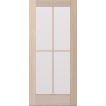 Doornmore G104, 37.75" x 82" ( 36" Door) Left Hand, Mahogany SDL 4 Lite Exterior Door G104-SW-3680_1_LI