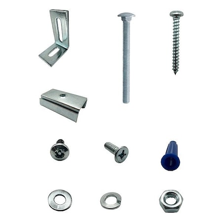 Hadrian HeadrailPilasterKit, Zamac, Chrome 604200