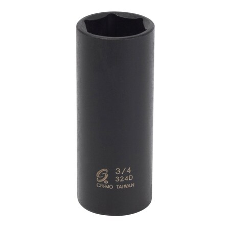 Sunex 3/8 in Drive 3/4 in Deep Impact Socket 324D