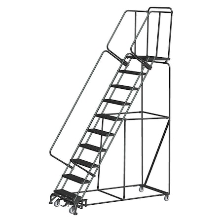 Ballymore Safety Rolling Ladder, Steel, 100 in.H 103221XSU