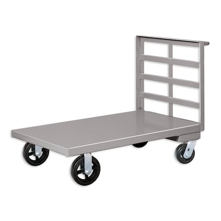 Pucel Steel Platform Truck, 24 in W x 54 in D, S in E Casters, Light Blue PT-2454-SE