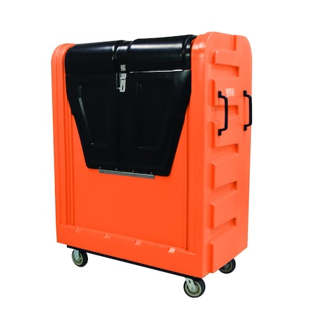 Royal Basket Trucks Bulk Security Truck, 28 in W x 50 1/2 in L x 66 3/4 in H, Not Applicable Shelves G48-ORX-BSC-6UNN