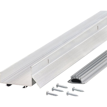 M-D Building Products Building Products 2.25'' W. x 1.375'' H. x 36'' L. Aluminum Silver Door Bottom 6155
