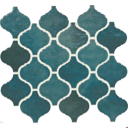 Daltile Mesmerist 3'' x 3'' Ceramic Arabesque Mosaic Tile, 10PK MM3533ARABMS1P2