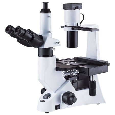 Amscope IN330 Inverted Infinity-Corrected Phase-Contrast Biological Trinocular Compound Microscope 40X-1000 IN330TC-3M3