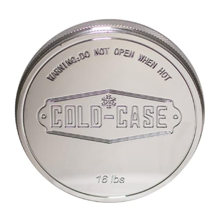Cold Case Radiators Radiator Cap Billet Poli Shed, Polished CCRRC100