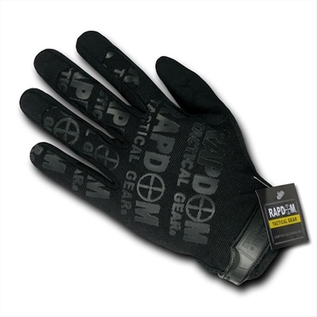 Rapdom Lightweight Mechanic Glove - Black- Small T24-PL-BLK-01
