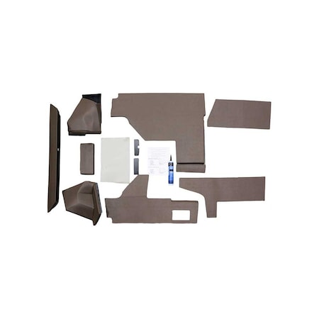 K&M Mfg Qwik Fit Lower Cab Kit for John Deere 50 Series Tractors Brindle Brown Vinyl 4145