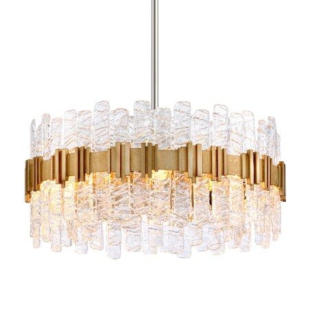 Corbett Lighting Ciro 8 Light Chandelier 27.25 In. Warm Silver Leaf 256-48-WSL