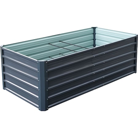 Hanover 71-in. Galvanized Steel Raised Garden Bed HANRECGB-4GRY