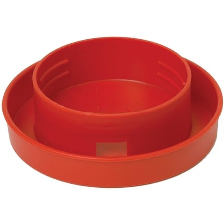 Little Giant 730 Poultry Waterer Base, 4 in Dia, 1-1/4 in H, 1 qt Capacity, Polystyrene, Red 732/730