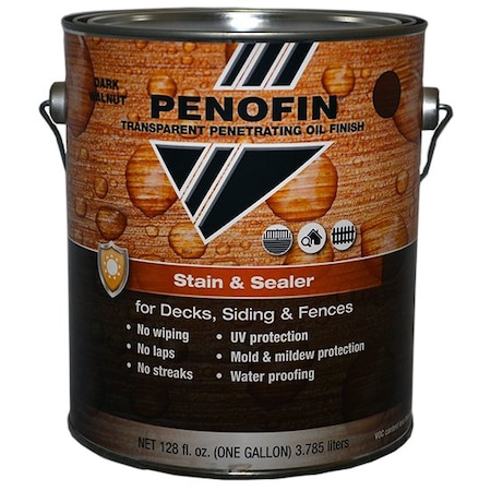 Penofin 1 Gal Dark Walnut Stain & Sealer Transparent Stain & Sealer FSSDWGA