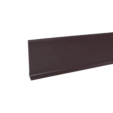 Zoro Select Wall Base Molding, PVC Vinyl, Brown, 720 in L, 4 in H 2RRX1