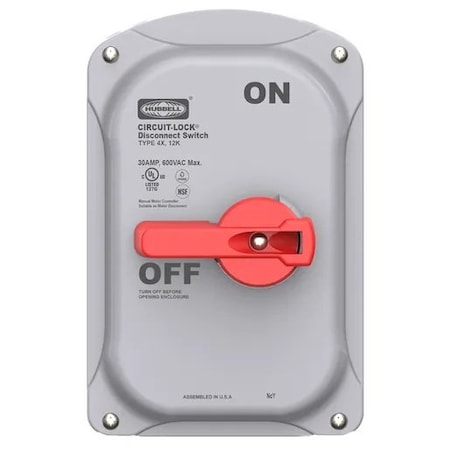 Hubbell Wiring Device-Kellems Replacement Cover, 30A, Polyester HBLDS30RC