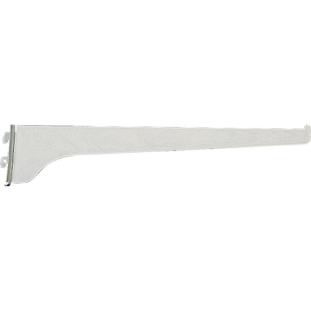 Knape & Vogt Shelf Bracket, 12 in L, Steel, Powder-Coated, White 180 WH 12