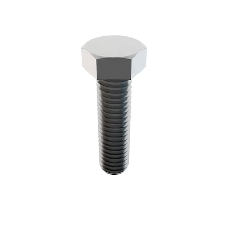 Zoro Select Not Graded, 3/8"-16 Hex Head Cap Screw, Plain Stainless Steel, 1-3/8 in L MS35307-363D