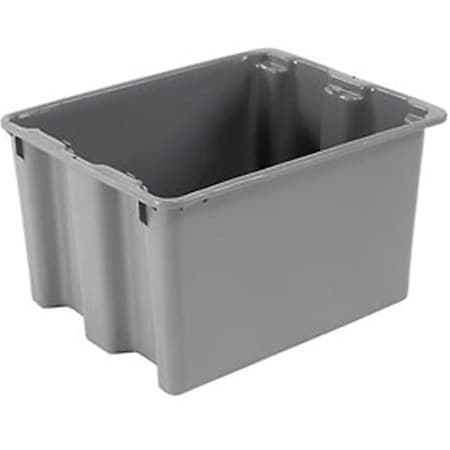 Lewisbins Polyethylene Container, 21 x 17 x 12 in. - Gray 652906GY