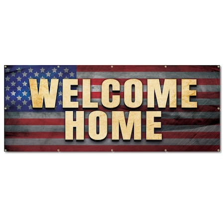 Signmission Welcome Home, 48 Inch, Banner B-120-30436