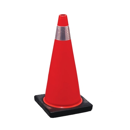Nmc Parking Cone W/Collar, 18", Orange TPCC1