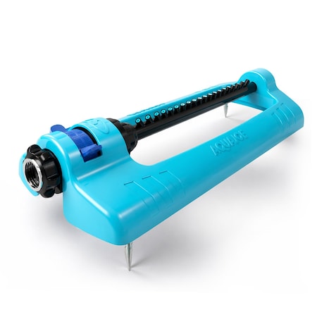 Aqua Joe Oscillating Sprinkler with 4000-Sq. Ft. Coverage, w/20 Nozzles w/Ground Spikes SJI-OMS20-SPK