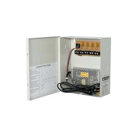 Connectors Plus 12VDC 5A 4 Channel CCTV Power Supply PS-4DC-5A