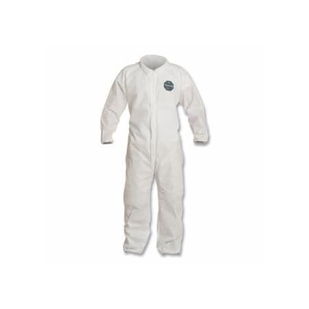 Dupont Proshield 10 Coverall, Collar, Elastic Wrists and Ankles, Zipper Front, Storm Flap, White, 25PK 251-PB125SW-3XL