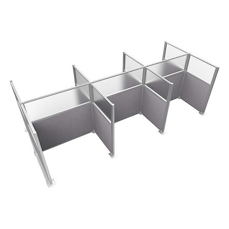 Versare Cubicle Kit, Cloud Gray, 72 in H HPK-6P4-S-VCLG-FR