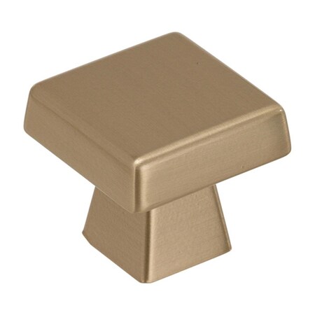 Gardencare 1.5 in. Blackrock Square Cabinet Knob - Golden Champagne GA751302