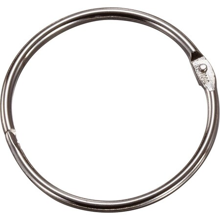Officemate International Officemate Loose-Leaf Book Rings, 1-1/2" Diameter, Silver, 100/Box 99703