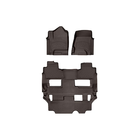 Weathertech Cocoa, Front and Rear FloorLiner HP 47607-1-6IM