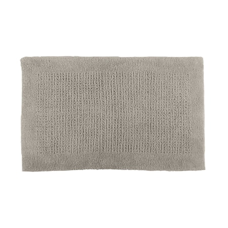 Lavish Home Bathroom Rugs 2-Piece Cotton Bath Mat Set Reversible Rugs for Shower, Tub, Toilet, or Vanity HT-BATH3-TP