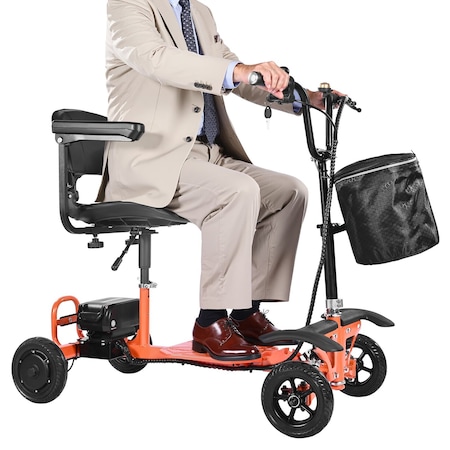 Vevor 4-Wheel Folding Mobility Scooter Electric Mobility Scooter 265lbs Capacity BLHZ400-01A