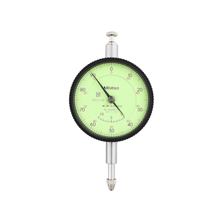 Mitutoyo Dial Indicator, .01, 10mm, 8mm, FB 2048AB-10