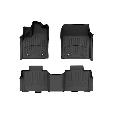 Weathertech Black, Front and Rear FloorLiner HP 441784-1-2IM