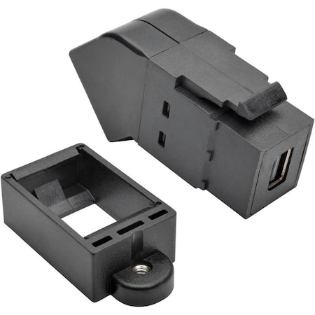 Tripp Lite MINI DISPLAYPORT TO DISPLAYPORT KEYSTONE PANEL MOUNT COUPLER ANGLED F/F P169-000-KPA-BK